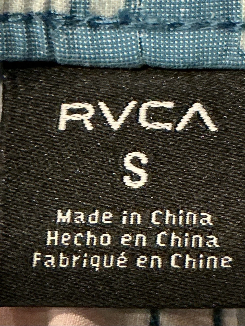 RVCA Teal and Orange Graphic Volley Swim Shorts